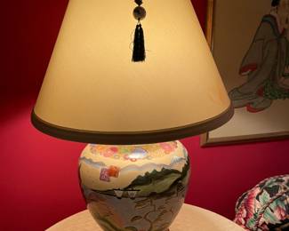Asian Motif Table Lamp