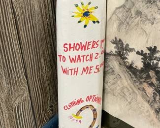 "Clothing Optional" Oar Sign