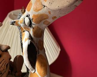 Handmade Pottery Giraffe Teapot