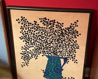 Framed Fabric Artwork