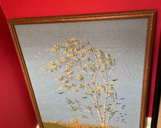 Framed Fabric Artwork