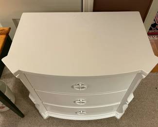Lexington White Mini Dresser Nightstand Cabinet W/ 3 Drawers