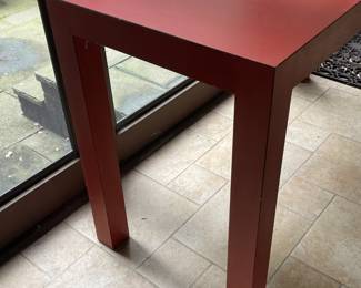 Red Console Table