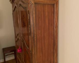 Oversized Wooden Armoire Wadrobe Bedroom 2 Door Cabinet