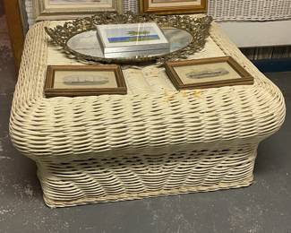 Wicker Square Coffee Table