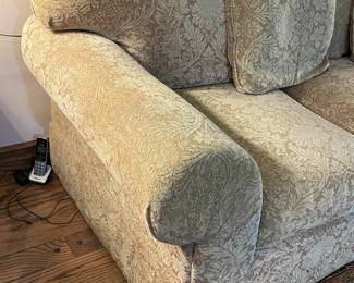 Elegant Beige/Brown 3 Seat Sofa Couch