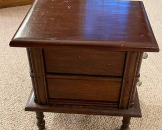 Vintage Wooden Sewing Drawer Cabinet