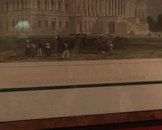 "Capitol Washington" Framed Artwork