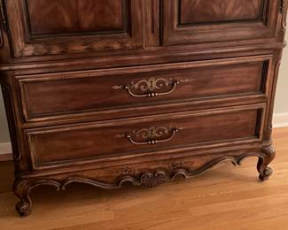 Oversized Wooden Armoire Wadrobe Bedroom 2 Door Cabinet