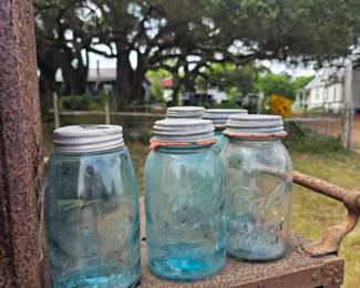 Ball mason jars.
