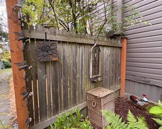 Hummingbird Rain Chain, Copper plaque, Gothic window frame