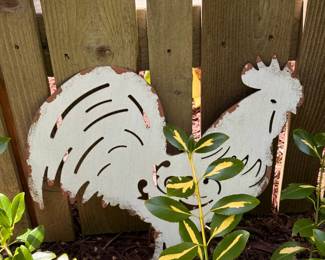 Flat Rooster Sign
