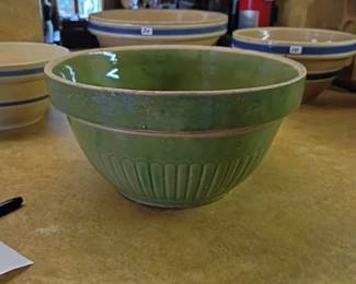 vintage Yellow ware bowl collection 
