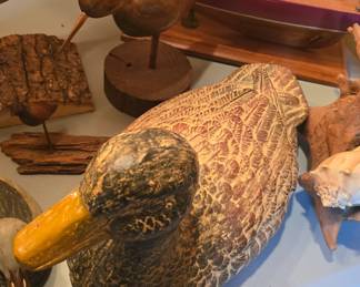 decoys, shorebirds, wood ships, and other collectibles 