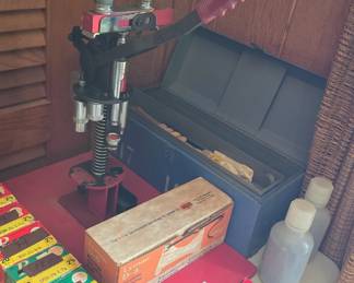  Mec 600 Jr shotgun shell reloading press, with with dies, and more