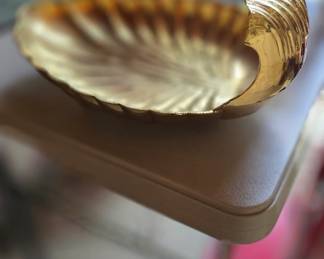huge heavy solid brass tray 