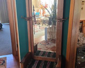 vintage hall tree