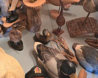 decoys, shorebirds, wood ships, and other collectibles 