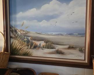 framed oil on canvas 