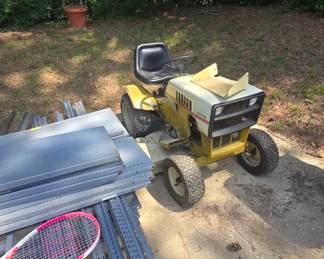 vintage riding lawnmower 