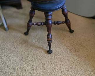 vintage piano stool 