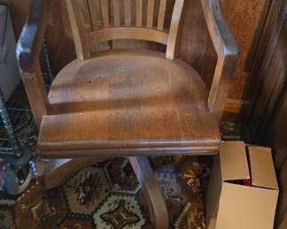 vintage bankers chair 