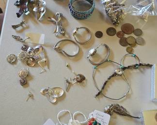 costume jewelry maybe some sterling 