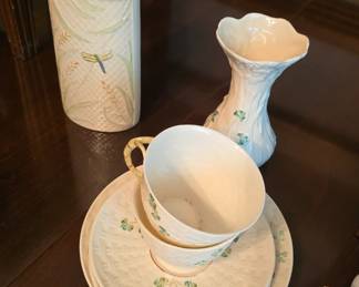 Belleek cup and saucer  