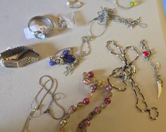 costume jewelry maybe some sterling 