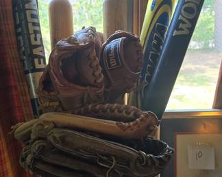 vintage baseball bats gloves balls and more 