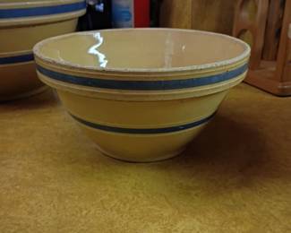 vintage Yellow ware bowl collection 