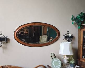 large oval mirror and more 