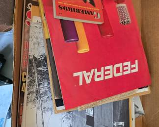 vintage paperwork and magazines for shooting and more 