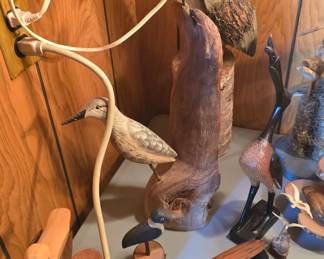 decoys, shorebirds, wood ships, and other collectibles 