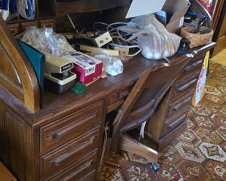 vintage roll top desk 
