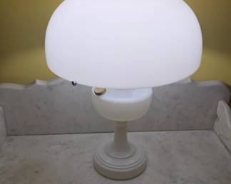 nice lamp milk glass 