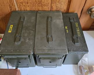 vintage ammo crates 
