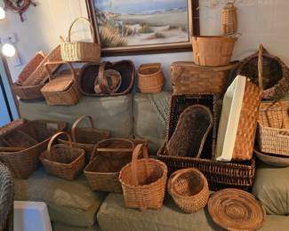 large collection of baskets Longaberger and more 