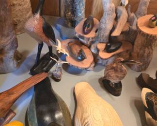 decoys, shorebirds, wood ships, and other collectibles 
