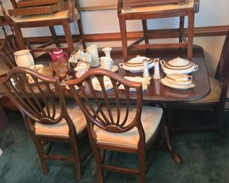 Dining room table with chairs 