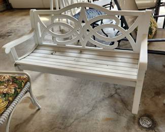 Weighted aluminum bench