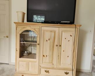 Country pine TV cabinet/armoire