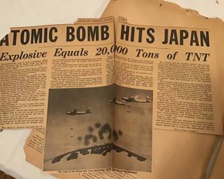 From 1 of several WW 2 scrap books. More info on these on my social media 