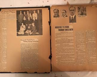 Scrapbook  FDR death and life