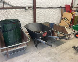 Yard carts and lawn equipment