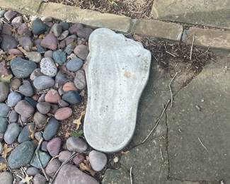 Stone Foot print stepping stones