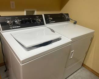 Speed Queen Commercial Heavy Duty Washer and Dryer