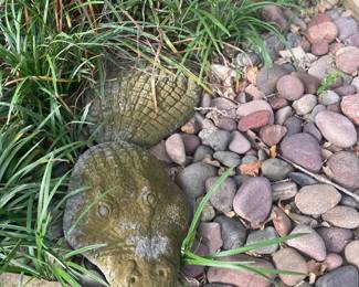 Concrete Alligator statuary