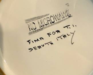 Fima Deruta Italian Hand Painted Serving Plates