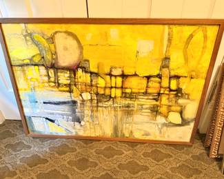 Framed Acrylic Painting "Pickle Farm" by Michal Loudal